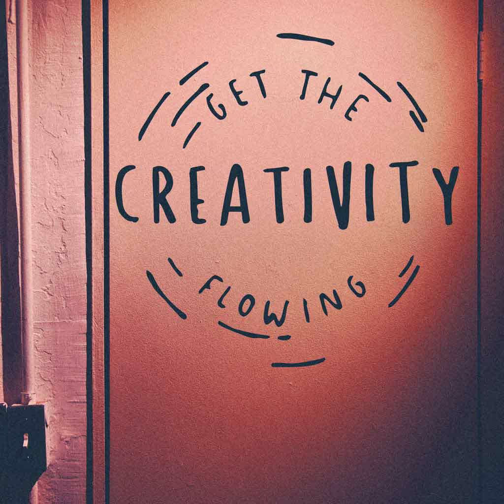 Neon sign reading Creativity